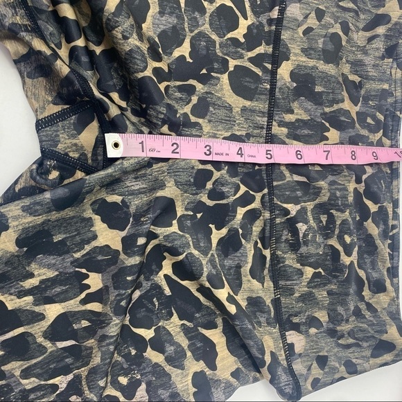 Playground leopard print high rise leggings M - Picture 6 of 7